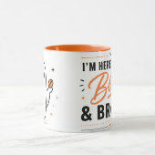 Grappige Halloween-typografie koffiemok Mok (Midden)