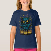 Grappige Halloween Uil T-shirt (Voorkant)