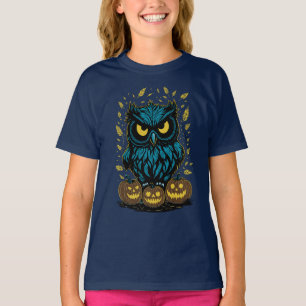 Grappige Halloween Uil T-shirt