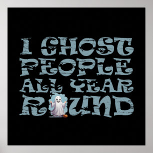 grappige halloween uitdrukking poster