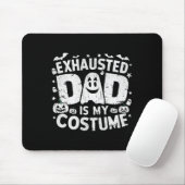Grappige Halloween uitgeputte vader is mijn kostuu Muismat (Met muis)