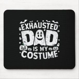 Grappige Halloween uitgeputte vader is mijn kostuu Muismat