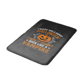 Grappige Halloween Vampier Pompoen Badmat (Gekanteld)