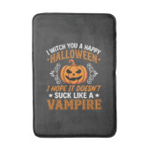 Grappige Halloween Vampier Pompoen Badmat (Voorkant Verticaal)