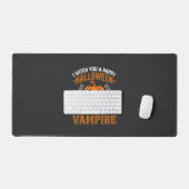 Grappige Halloween Vampier Pompoen Bureaumat (Keyboard & Muis)