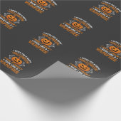 Grappige Halloween Vampier Pompoen Cadeaupapier (Hoek)