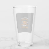Grappige Halloween Vampier Pompoen Glas (Achterkant)