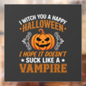 Grappige Halloween Vampier Pompoen Raamsticker (Vel 2)