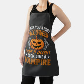Grappige Halloween Vampier Pompoen Schort (Insitu)