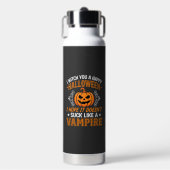Grappige Halloween Vampier Pompoen Waterfles (Voorkant)