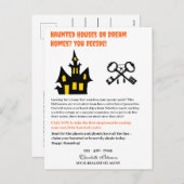 Grappige Halloween Vastgoed Landbouw Feestdagenkaart (Voorkant / Achterkant)