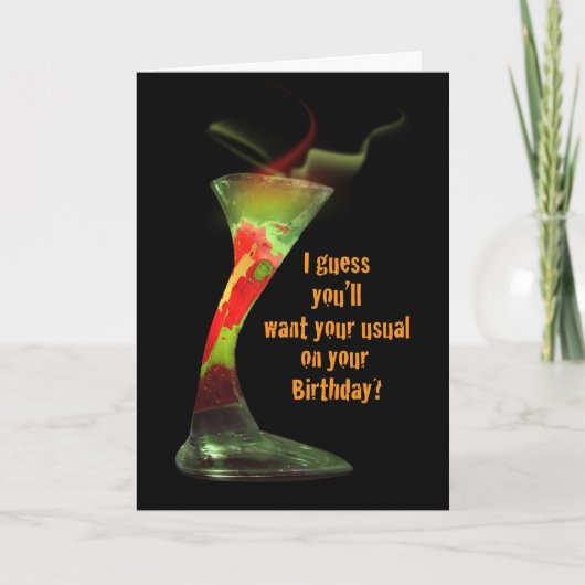 Grappige Halloween verjaardag Kaart (Voorkant)