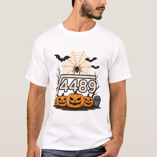 Grappige Halloween vierkantswortel 4489 67 Meme Wi T-shirt (Voorkant)