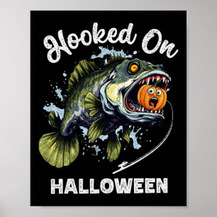 Grappige Halloween Vissen Jongens Heren Zombie B V Poster