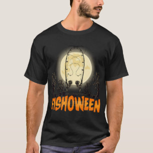 Grappige Halloween vissen ,Visser Halloween T-shirt