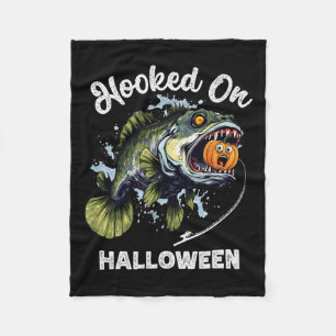 Grappige Halloween Vist Jongens Mannen Zombie B Fi Fleece Deken
