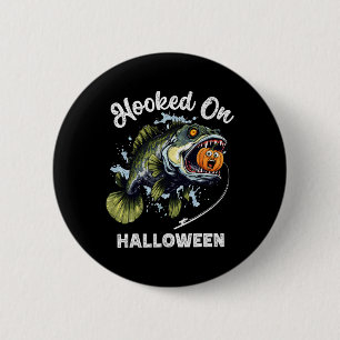 Grappige Halloween Vist Jongens Mannen Zombie B Fi Ronde Button 5,7 Cm