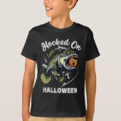 Grappige Halloween Vist Jongens Mannen Zombie B Fi T-shirt (Voorkant)