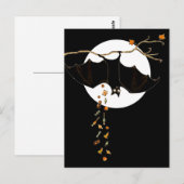 Grappige Halloween-vleermuis Briefkaart (Voorkant / Achterkant)
