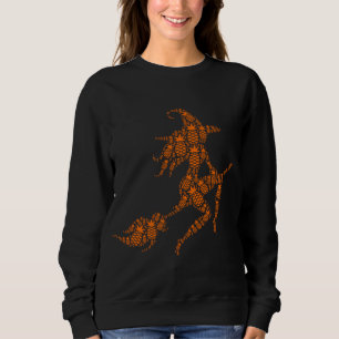 Grappige Halloween Vliegende Heks Broom - Fruit Lo Trui