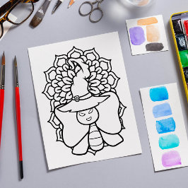 Grappige Halloween Vlinder Kleurplaat Poster