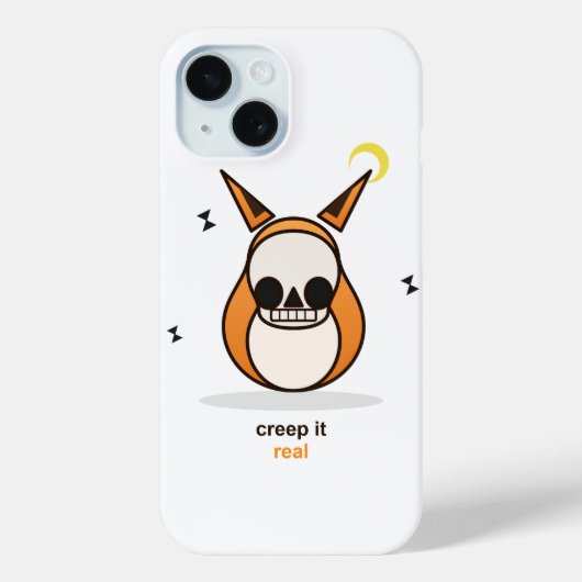 Grappige Halloween Vos 'Creep It Real' Case-Mate iPhone Case (Achterkant)