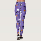 Grappige Halloween wezens en snoepjes Leggings (Achterkant)