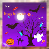 Grappige Halloween wezens en snoepjes Raamsticker (Vel 2)