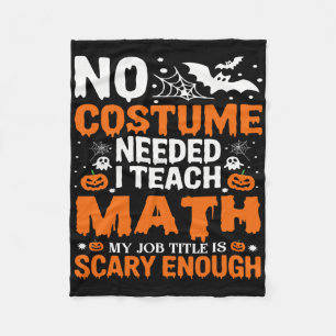 Grappige Halloween Wiskunde Docent Wiskunde Opvoed Fleece Deken