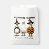 Grappige Halloween Witch Goose Bedankzakje (Voorkant)