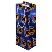 Grappige Halloween Witch Weg naar de Wijn Spooky Wijn Cadeautas (Achterkant Gekanteld)
