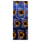 Grappige Halloween Witch Weg naar de Wijn Spooky Wijn Cadeautas (Voorkant)
