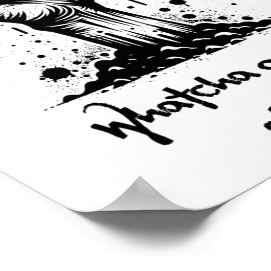 Grappige Halloween Zombie kreeg je neus Poster (Hoek)