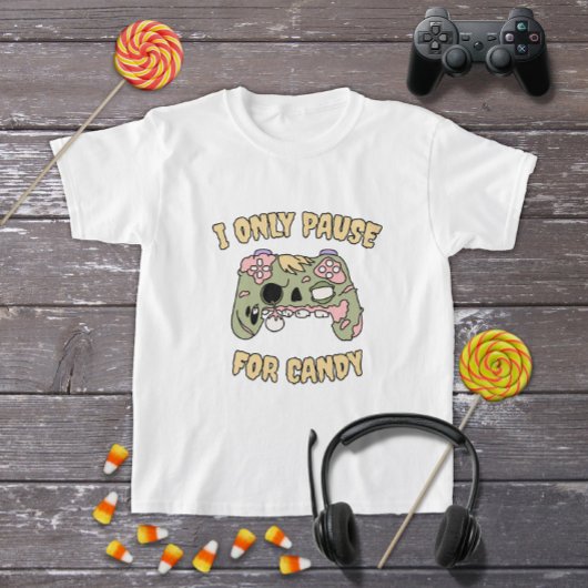 Grappige Halloween Zombie Video Game Controller T-shirt