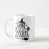 Grappige Halloween zoon van een heks Koffiemok (Links)