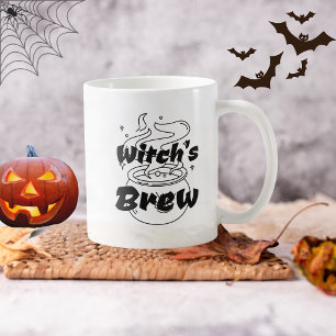 Grappige Halloween Zwarte Heks Ketel Brouwsel  Koffiemok