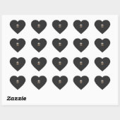 Grappige Halloween Zwarte Kat Schijtluis Vector On Hart Sticker (Vel)