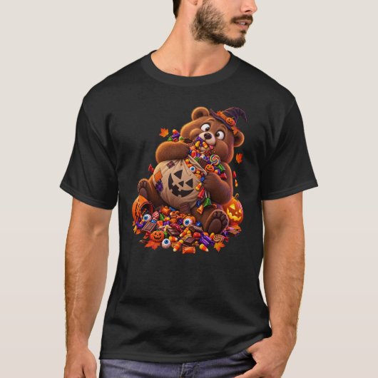 Grappige Halloweenbeer T-shirt (Voorkant)
