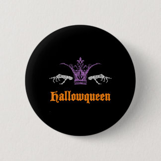 Grappige Hallowqueen Ronde Button 5,7 Cm