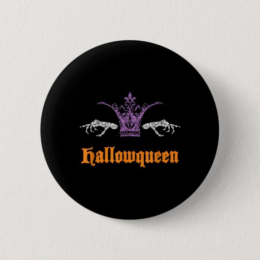 Grappige Hallowqueen Ronde Button 5,7 Cm (Voorkant)