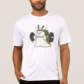 Grappige halterbladzeeslak cartoon cute gym t-shirt