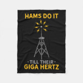 Grappige ham radio citaat amateur operator liefheb fleece deken (Voorkant)
