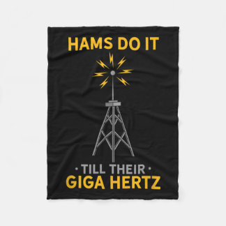 Grappige ham radio citaat amateur operator liefheb fleece deken