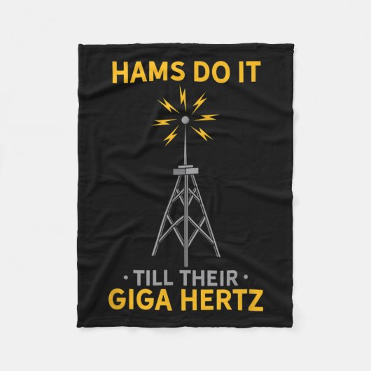 Grappige ham radio citaat amateur operator liefheb fleece deken (Voorkant)