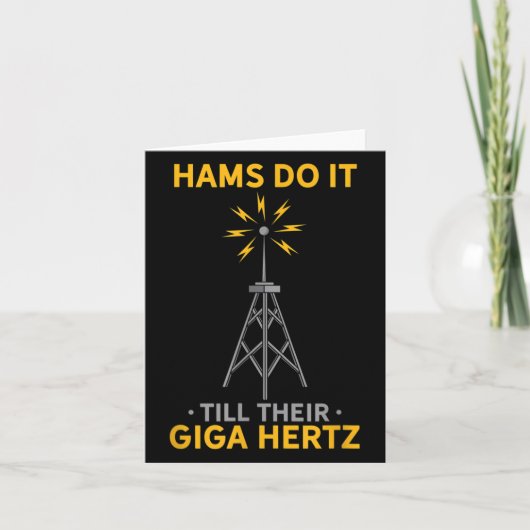 Grappige ham radio citaat amateur operator liefheb kaart (Voorkant)