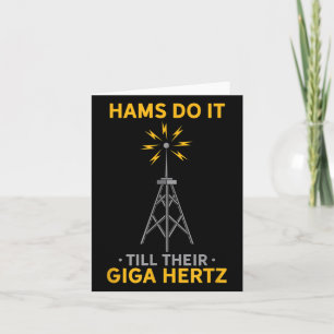 Grappige ham radio citaat amateur operator liefheb kaart