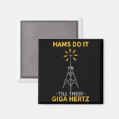 Grappige ham radio citaat amateur operator liefheb magneet (Voorkant / Achterkant)