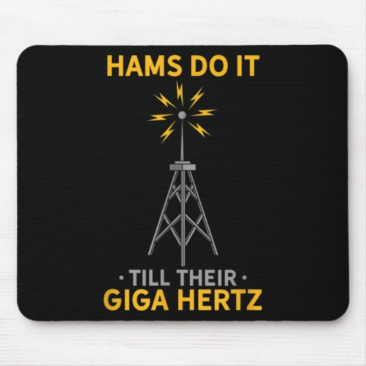 Grappige ham radio citaat amateur operator liefheb muismat (Voorkant)