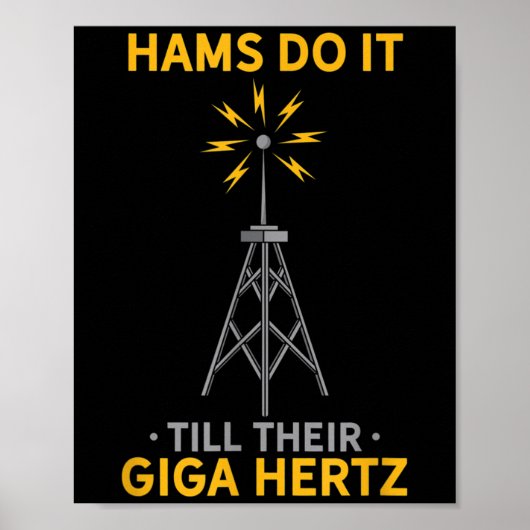 Grappige ham radio citaat amateur operator liefheb poster (Voorkant)