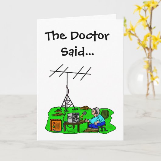 Grappige Ham Radio wordt snel beter Kaart (Gele Bloem)